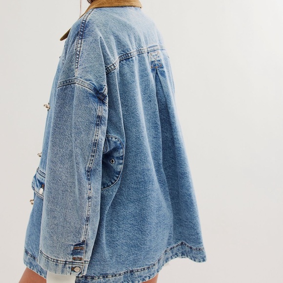 We the free denim barn coat - Picture 2 of 6